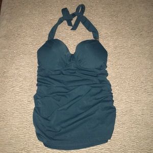 Victorias Secret Dark dark green teal tankini top